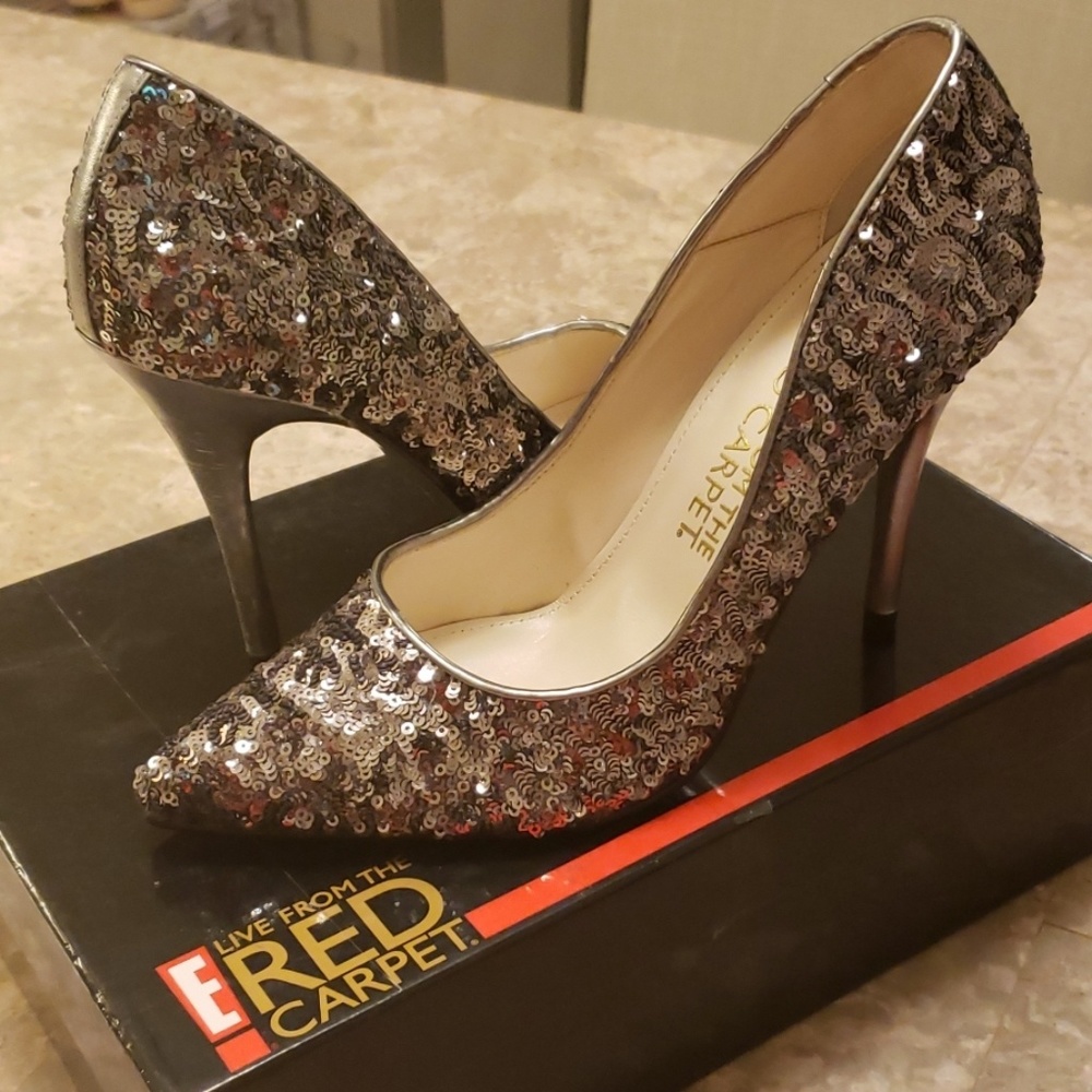 Charcoal Sequence Heels!